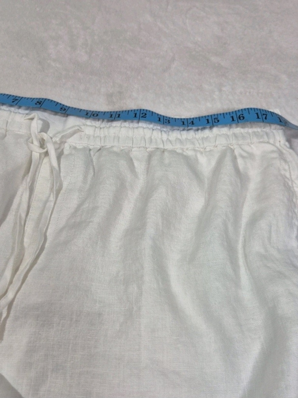 Tommy Bahama Linen Shorts Womens Size L Large Two Palms High-Rise White NWT 65 - Picture 7 of 12